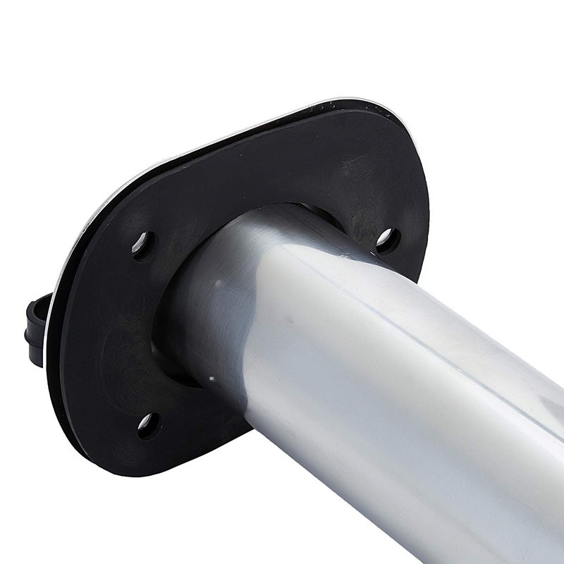 Manifish Polished Fishing Rod Holder Flush Mount, Stainless Steel 90 Degree Flush Mount Fishing Rod Holder for Boat, 0 Degree Fishing Pole Holder with Rubber Cap, PVC Liner & Gasket - Image 5